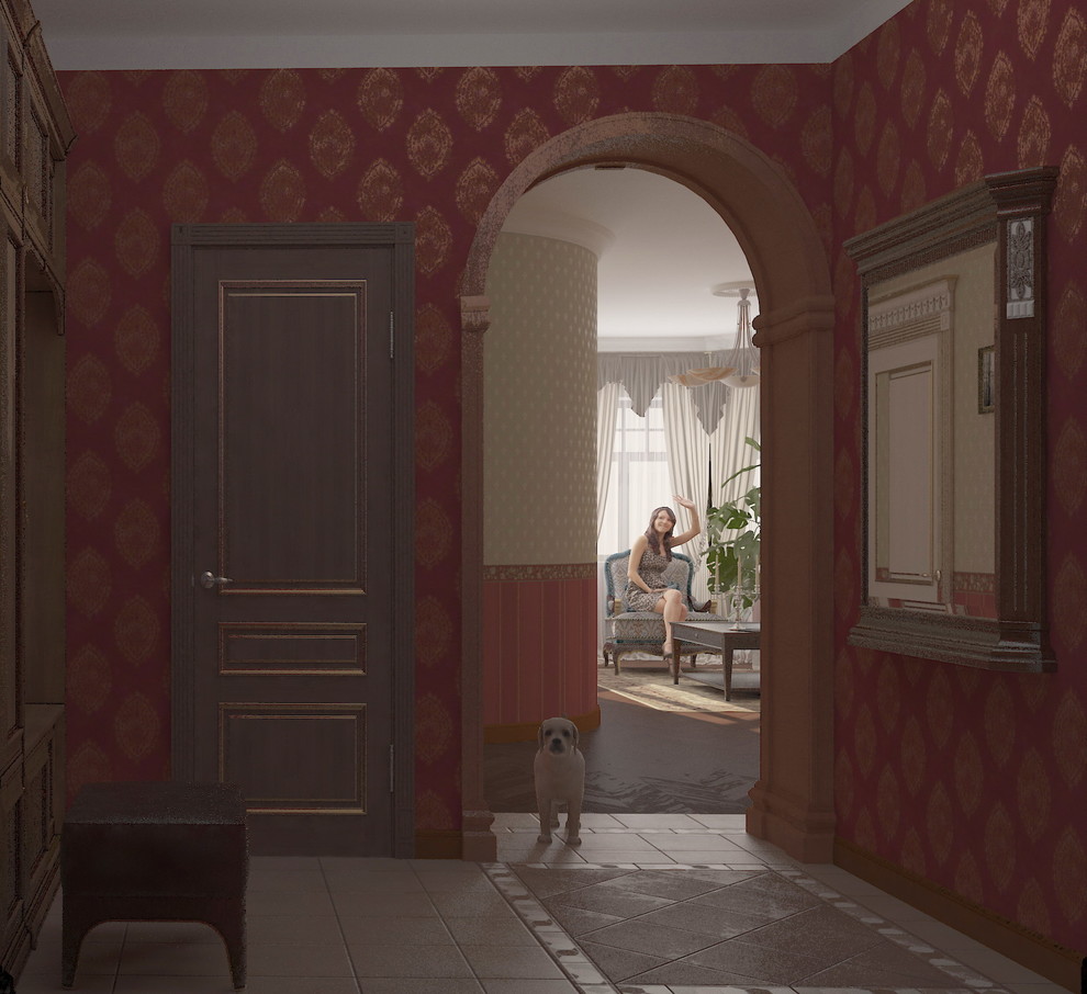 Вид от входа.