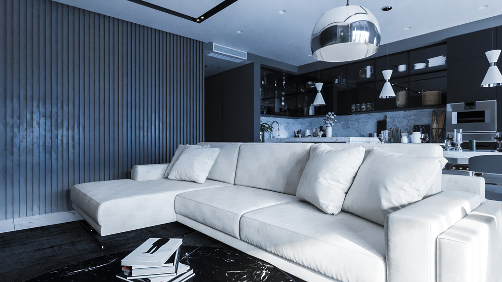 Room_002 ЖК "Скай Форт" - (кухня-гостиная)