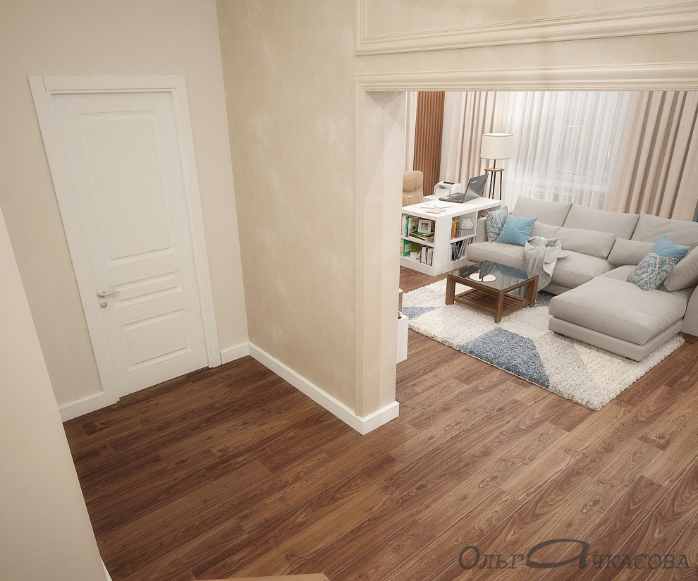 Уютный дом для молодой семьи с двумя детьми (1 этаж)