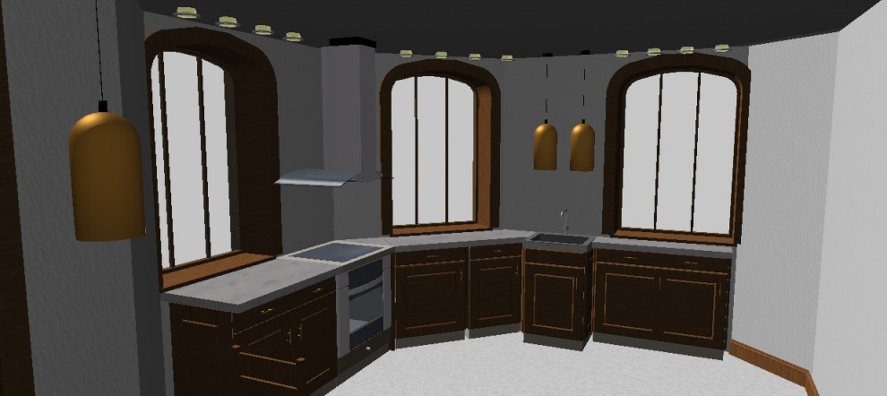 Кухня-столовая.