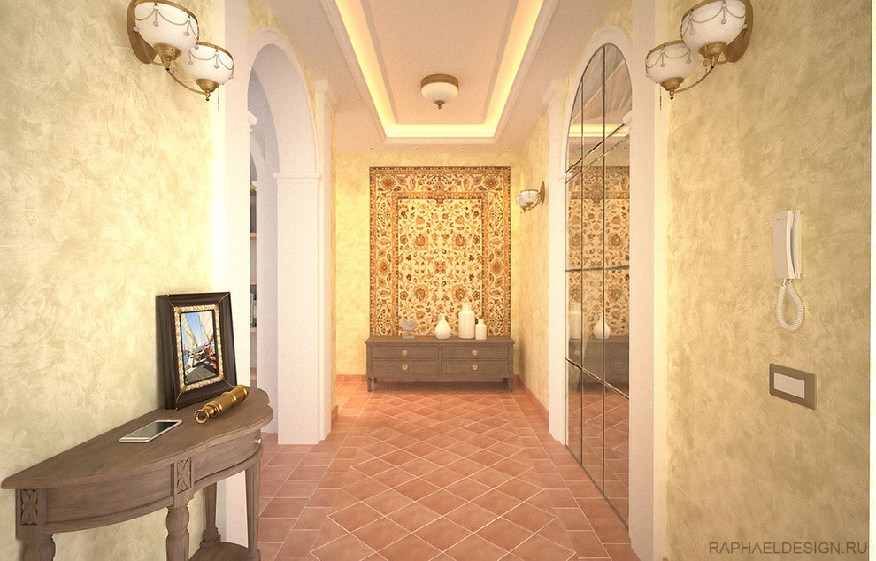 Дизайн интерьера прихожей в средиземноморском стиле