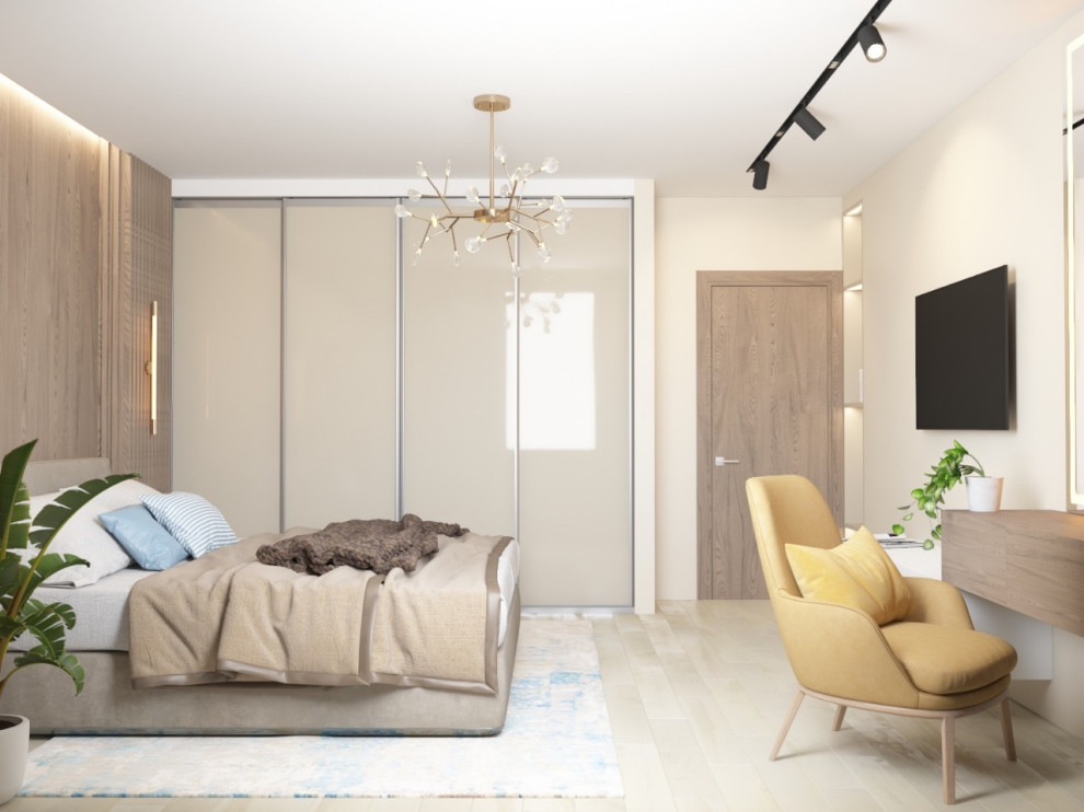 Спальня для молодого человека в современном стиле