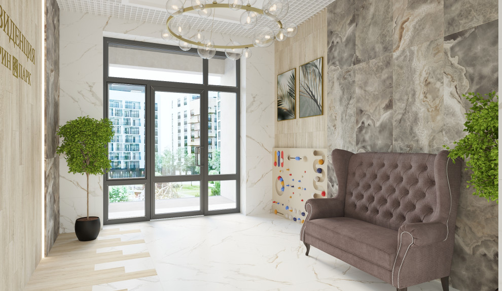 Входная группа ЖК  Резиденция Грин Парк