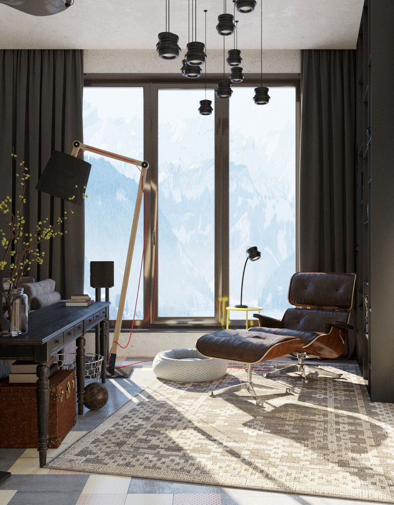 Брутальная двухуровневая квартира в Сочи