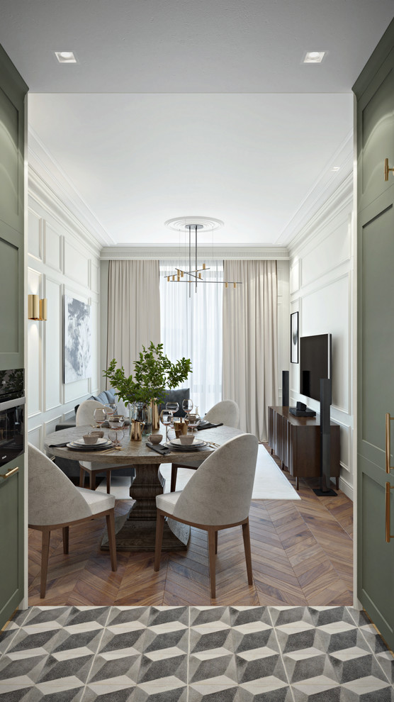 Современная классика в небольшой комнате