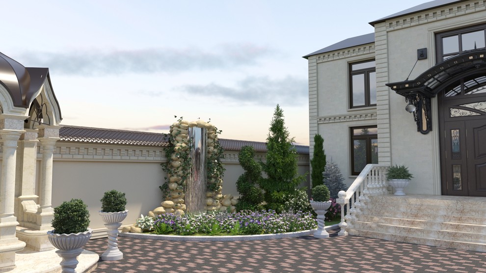 частный дом дизайн проект двора и прилегающей территории