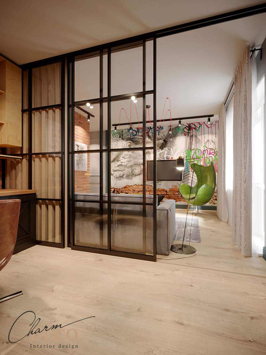 Обложка проекта: Квартира для молодого человека в стиле лофт