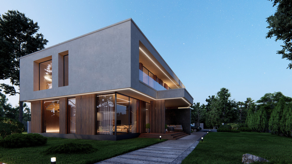 Современный загородный дом с СПА комплексом