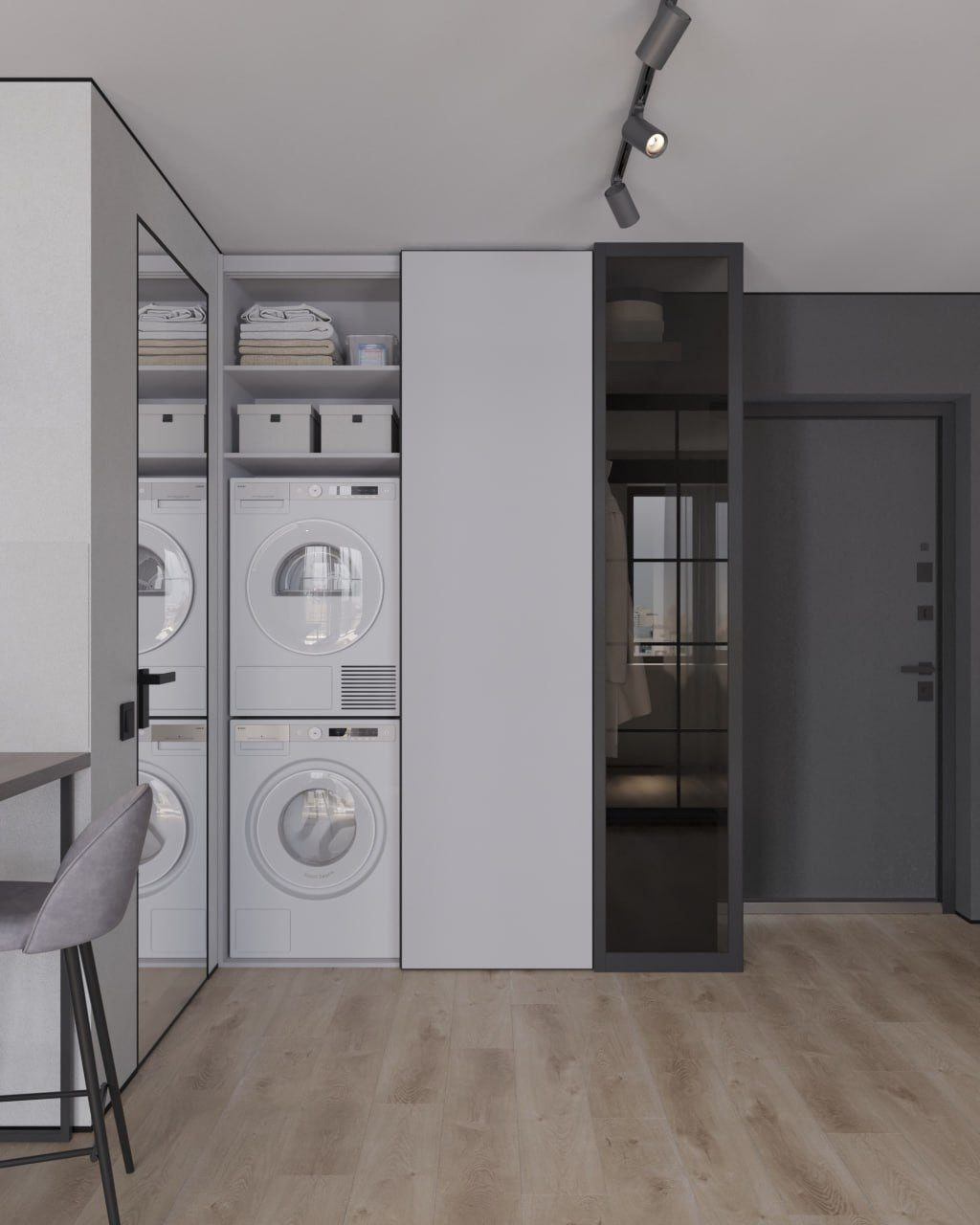 Однокомнатная квартира в стиле минимализм