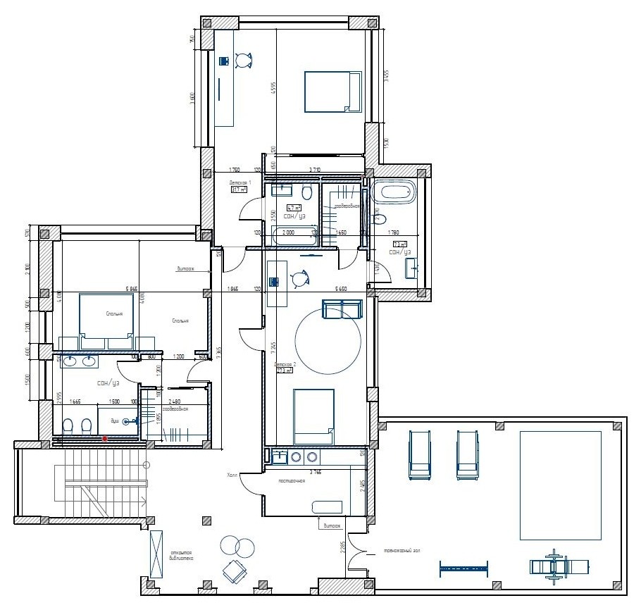 Дом в современном стилеплан 2й