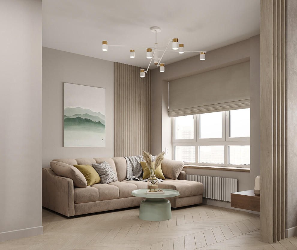 Жк "Огни", проект квартиры-студии в Москве.