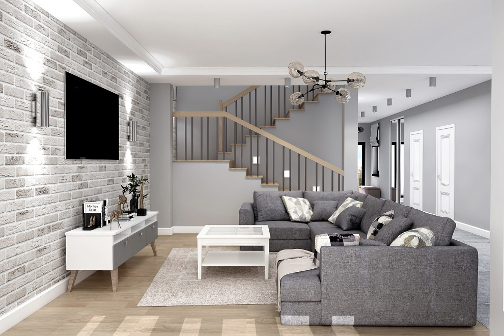 Обложка проекта: Интерьер тау хауса в скандинавском стиле