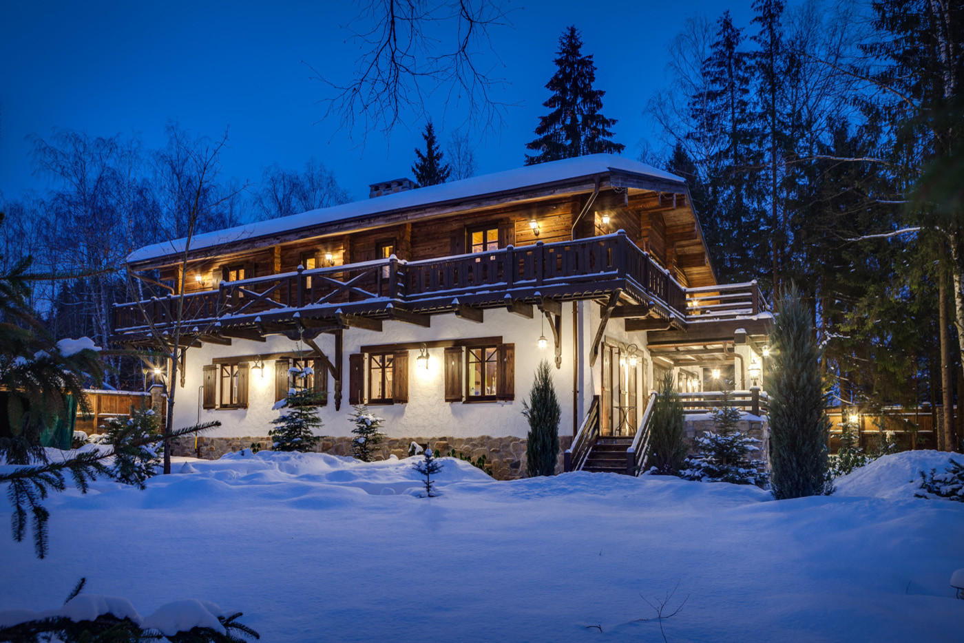 Большой дом шале