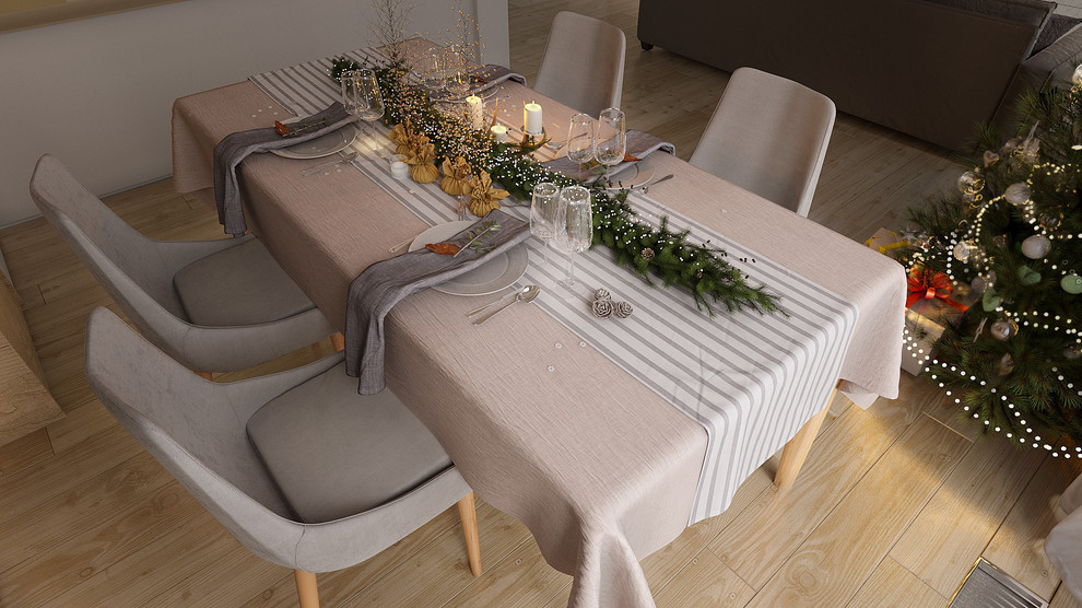 столовая в скандинавском стиле