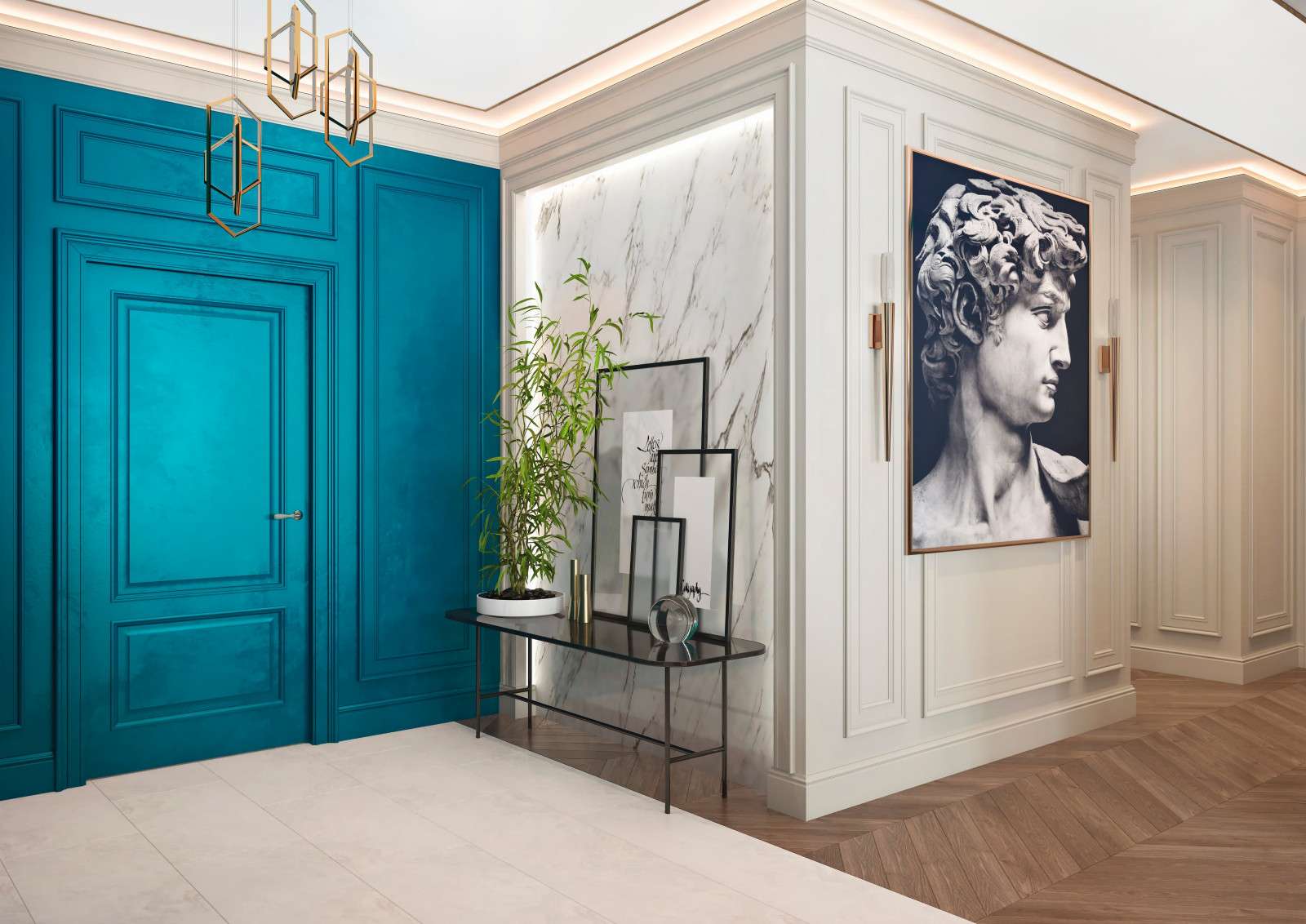 Дизайн и ремонт квартиры в ЖК «Донской Олимп» — Пересечение миров.