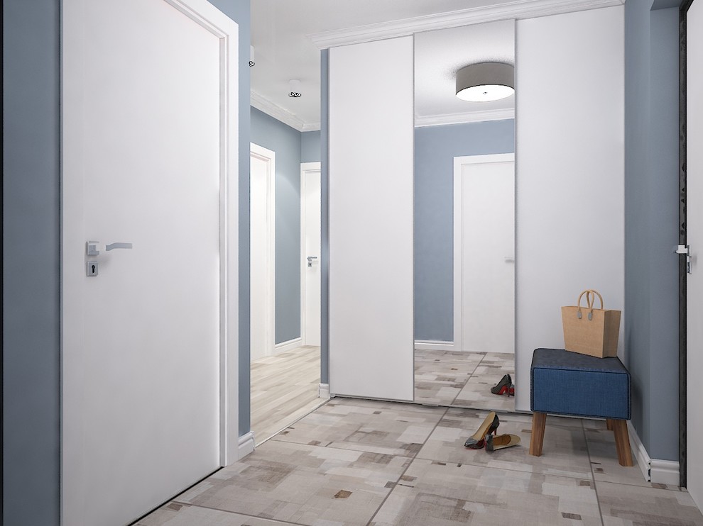 Дизайн евротрехкомнатной квартиры. Пложадь до 100 кв.м.