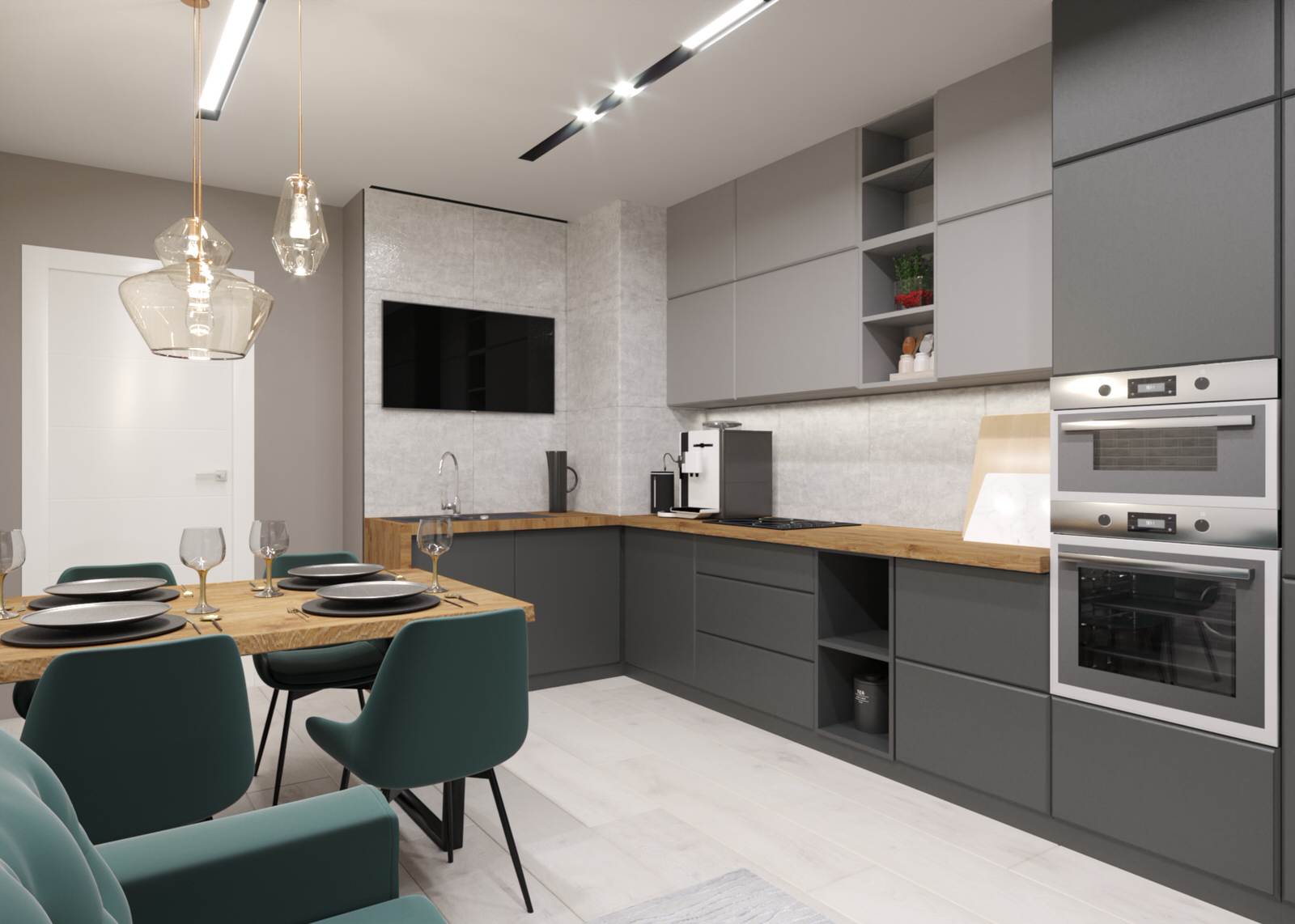 Кухня для молодой семьи ЖК Авиатор г.Саратов