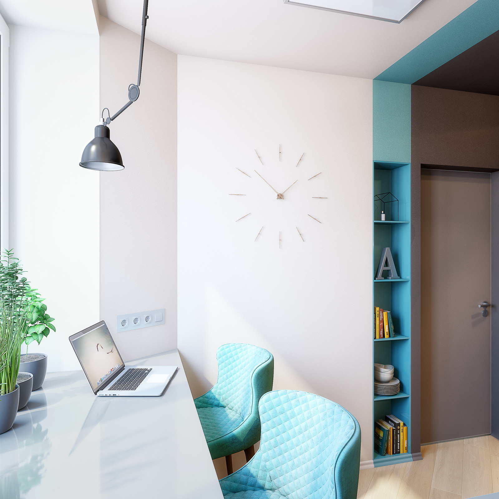 "Сила горных вершин" - небольшая квартира для молодой пары