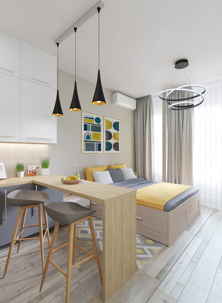 Дизайн-проект апартаментов под сдачу 28кв.м.