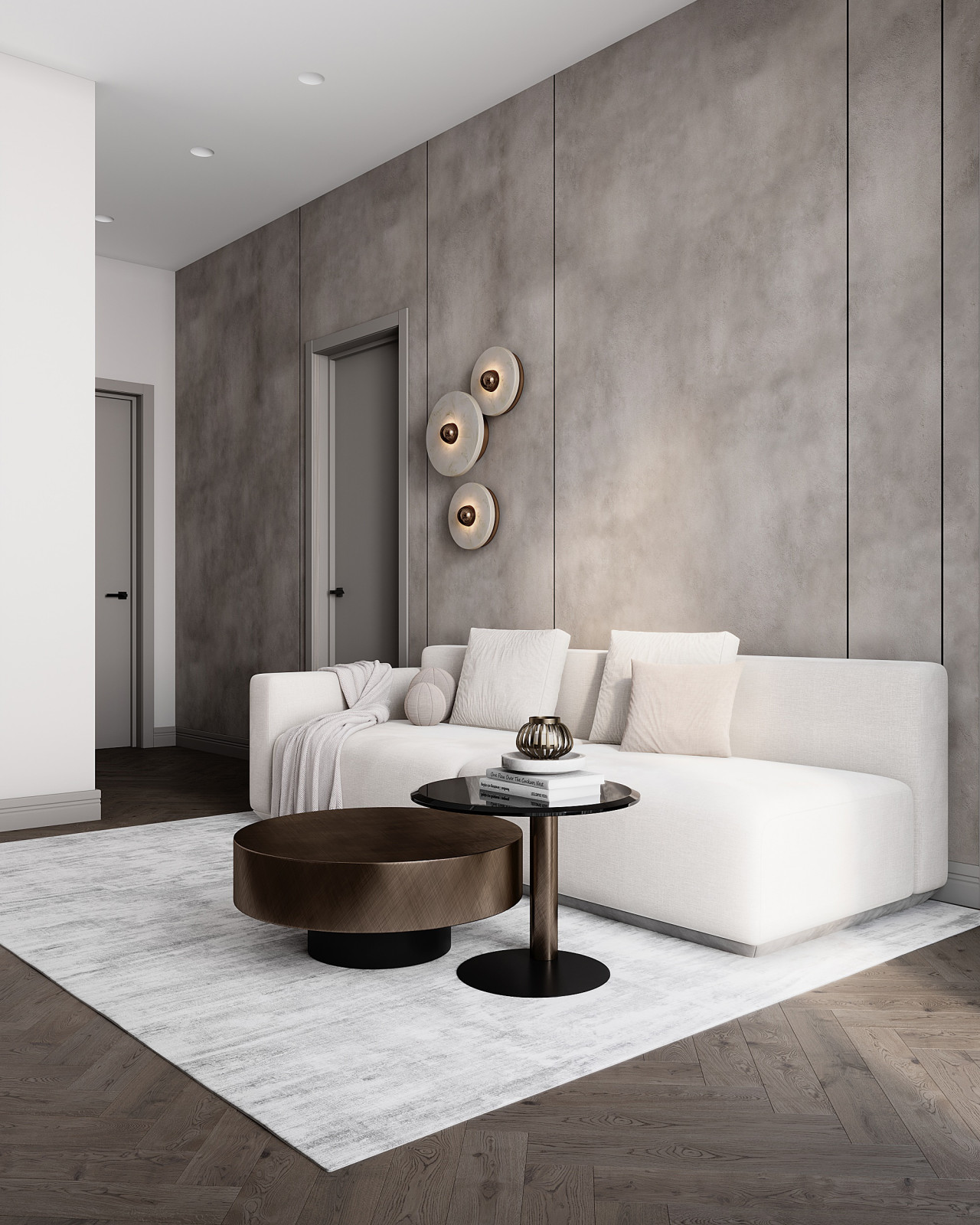 Will Towers Квартира 111м2 Гостинная, Прихожая