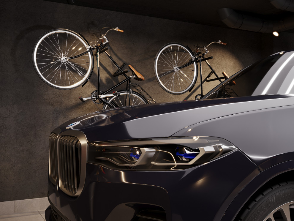 Гараж на две машины в частном доме