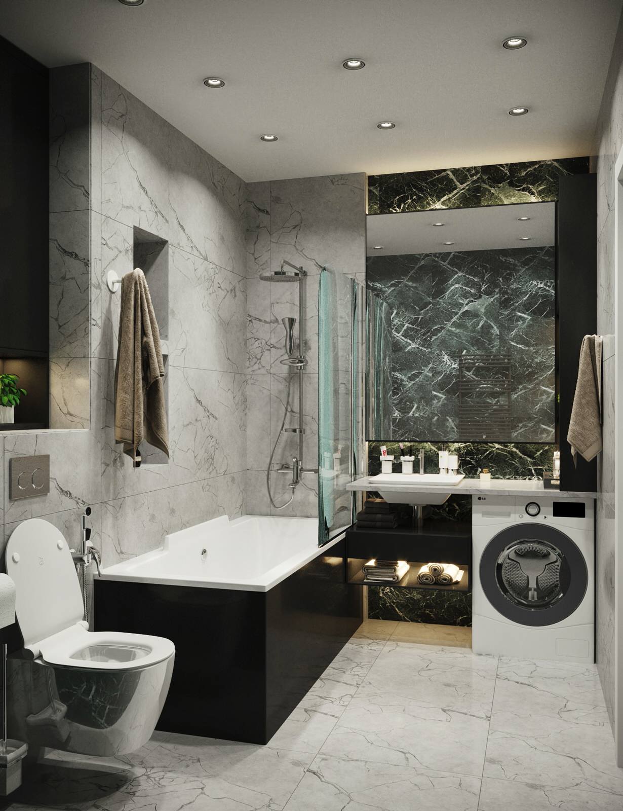 Дизайн и визуализация ванной комнаты