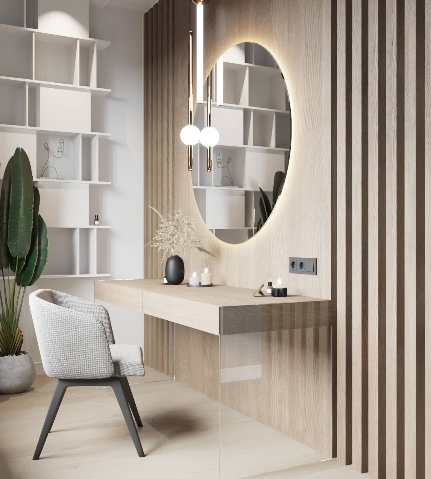 Интерьер спальни частного дома с.Рощино