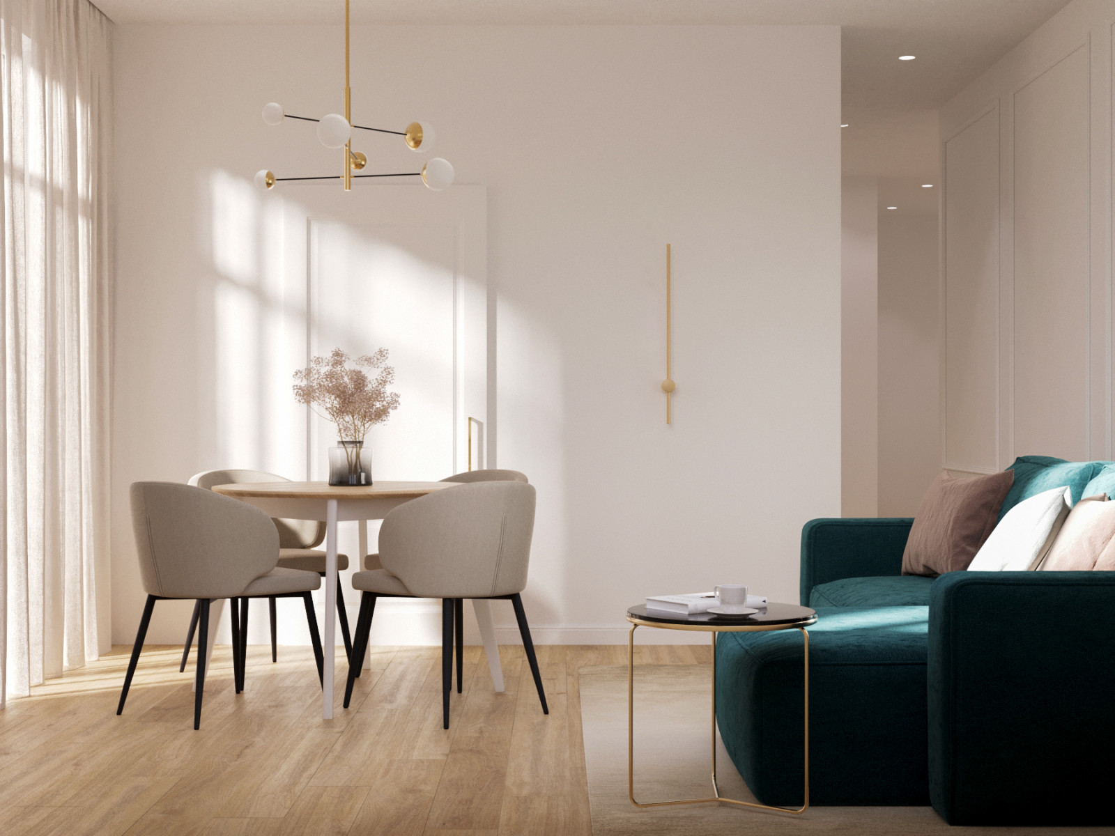 Интересная планировка в небольшой квартире