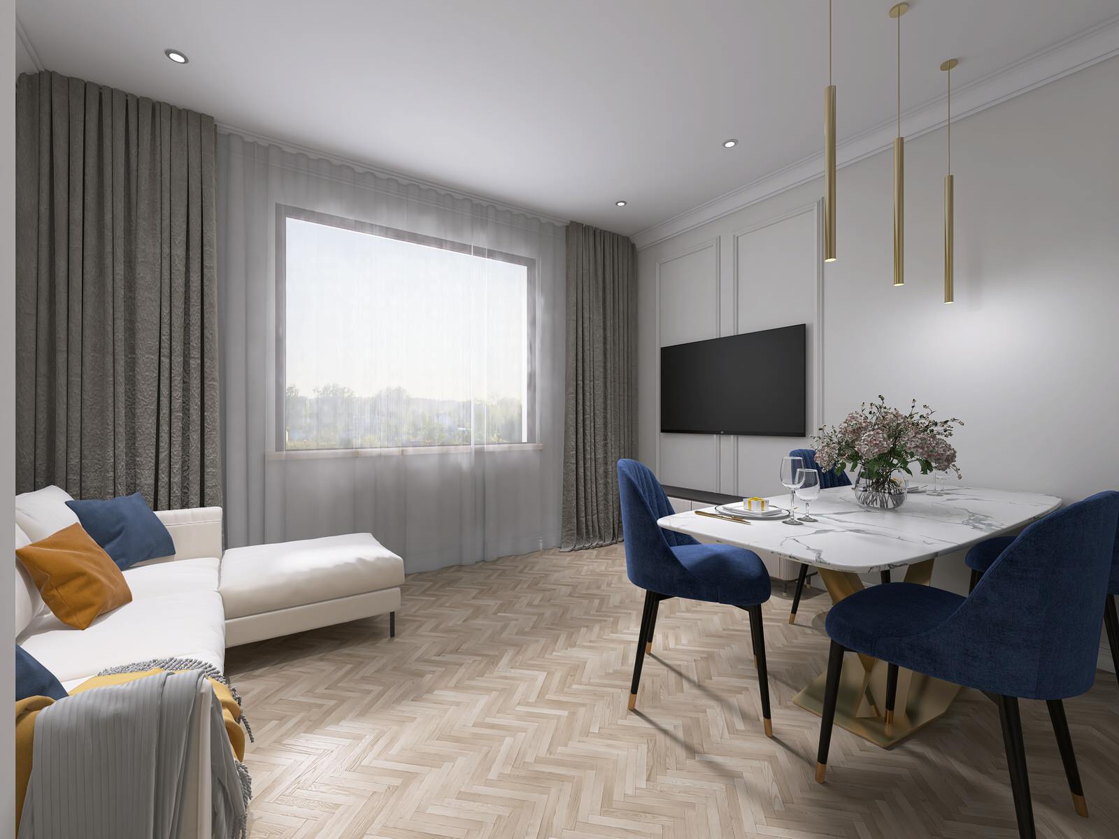 Двухкомнатная квартира 65 м2