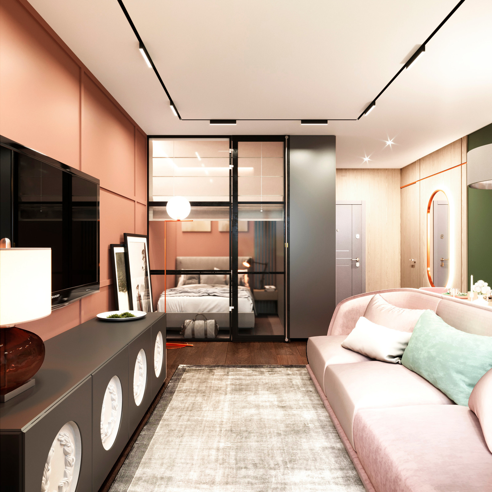 Уютная однушка в цвете