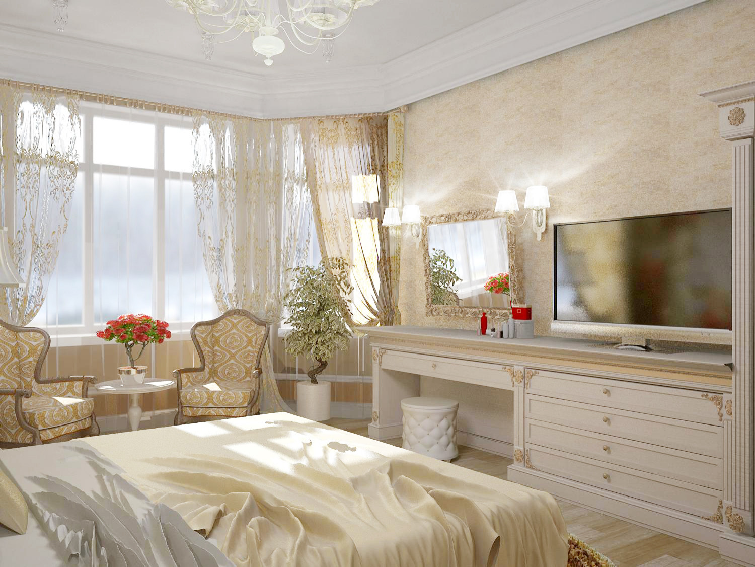 Интерьер жилого дома 300м.кв. Классический стиль
