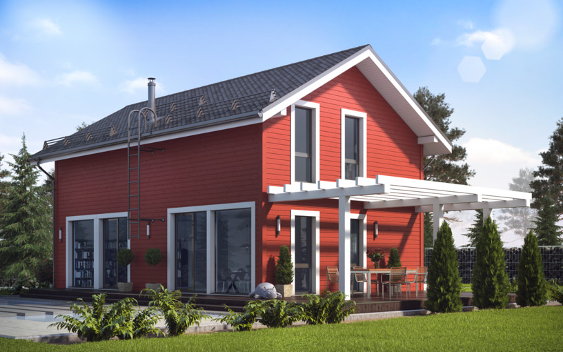 Обложка проекта: Дом А+ в Алешкино