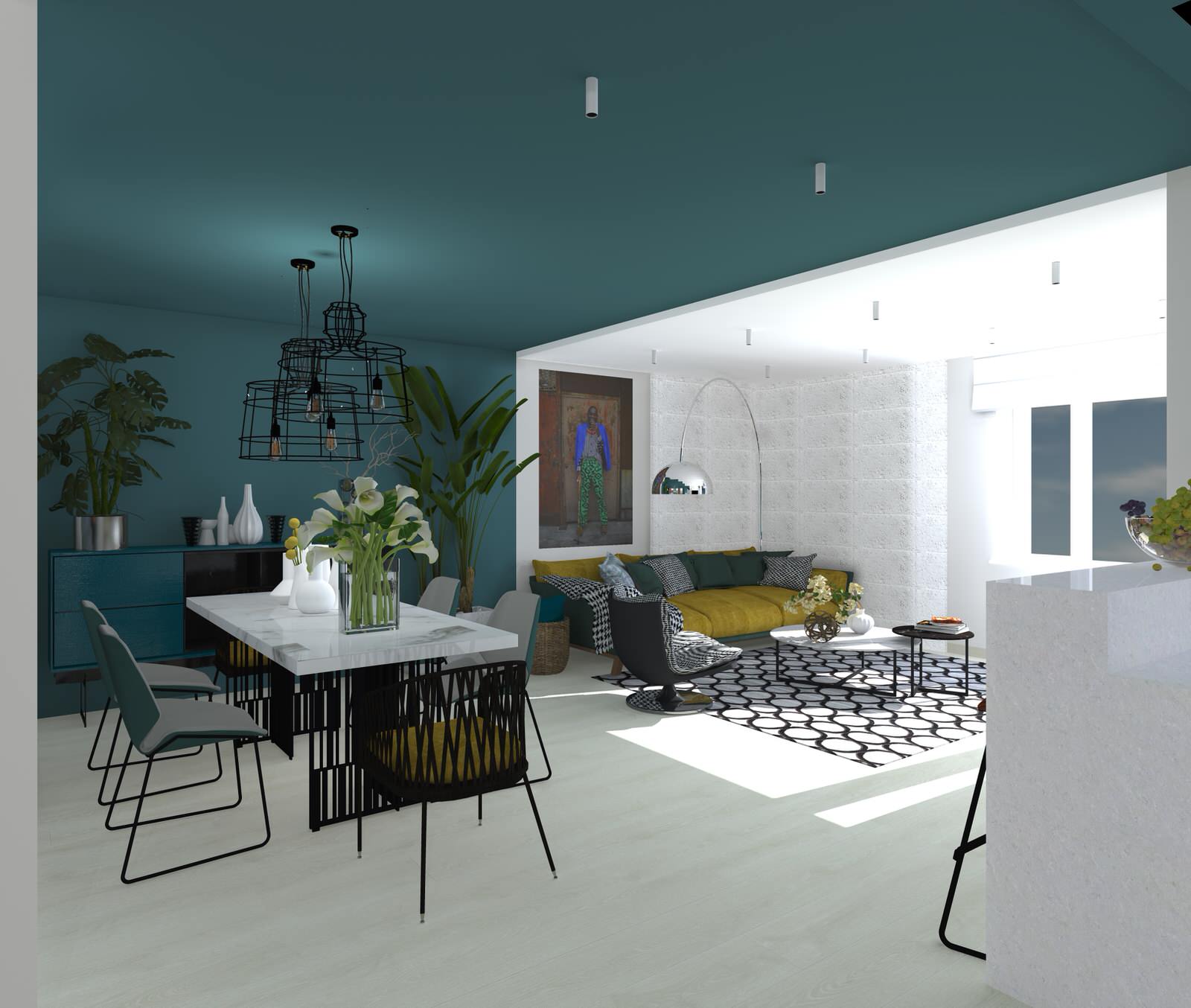 Косметический ремонт в современном стиле со скандинавскими элементами