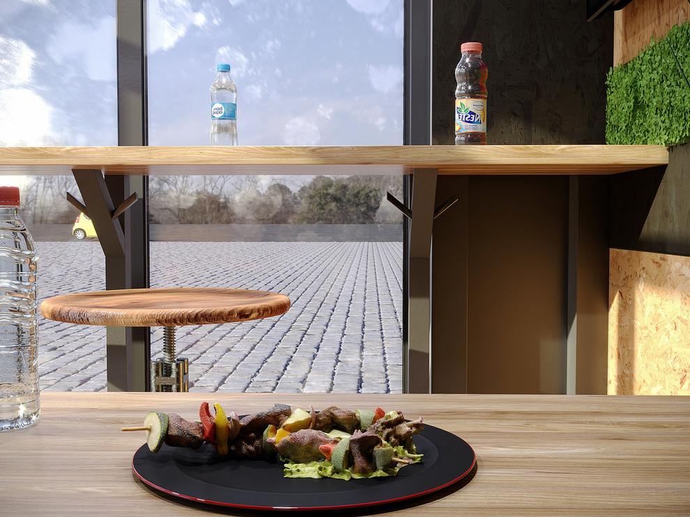 Обложка проекта: Интерьер киоска для закусочной