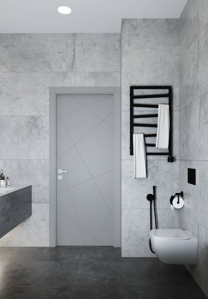 Проект ванной комнаты в ЖК Клевер Парк г.Екатеринбург