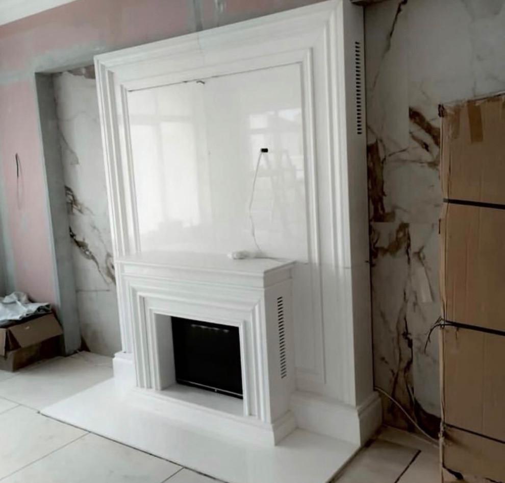 Обложка проекта: Камин из натурального мрамора