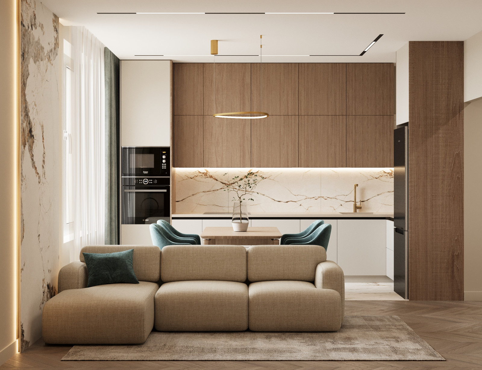 Дизайн 2-комнатной квартиры в ЖК Цивилизация на Неве