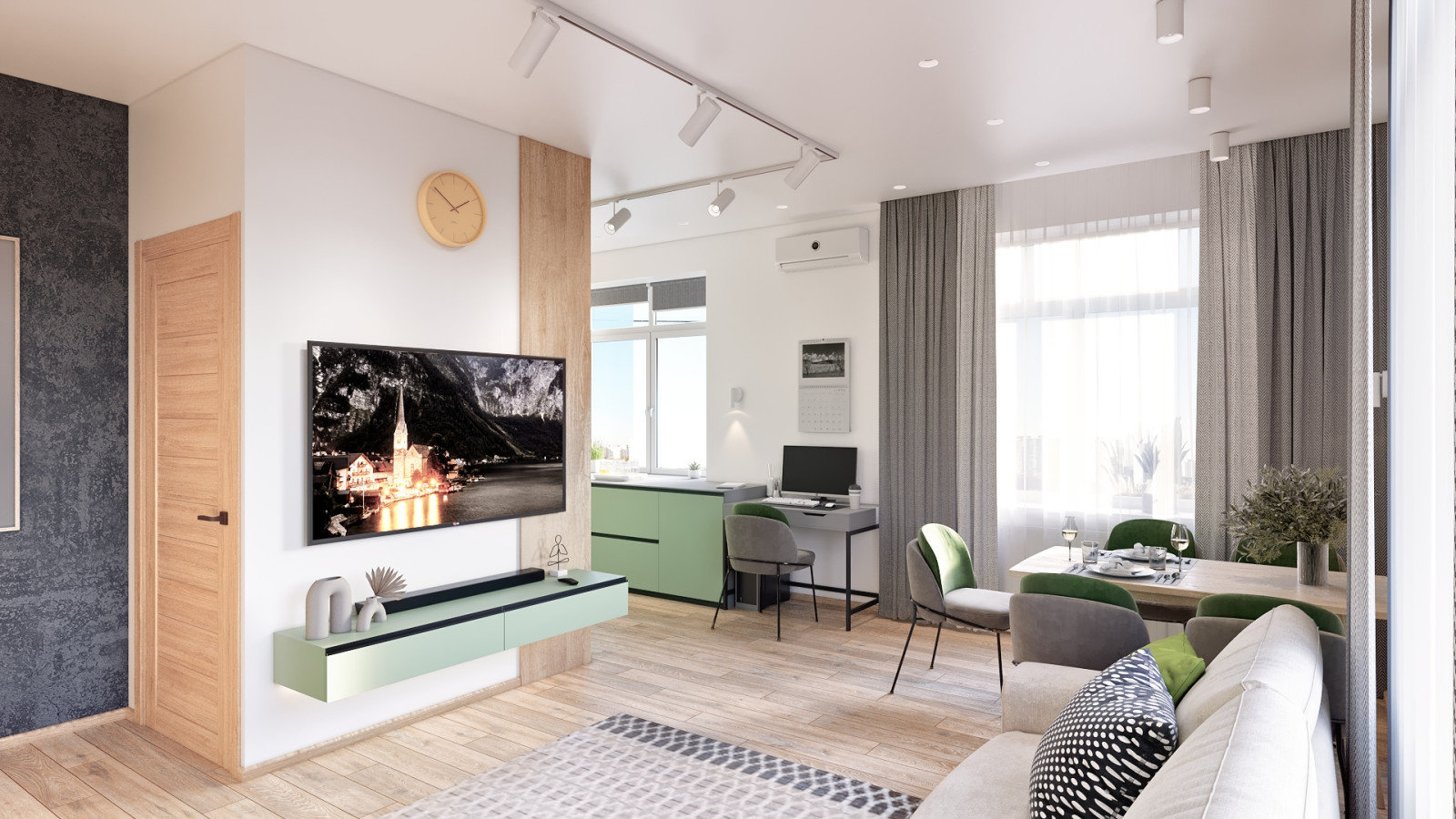 Дизайн-проект трехкомнатной квартиры