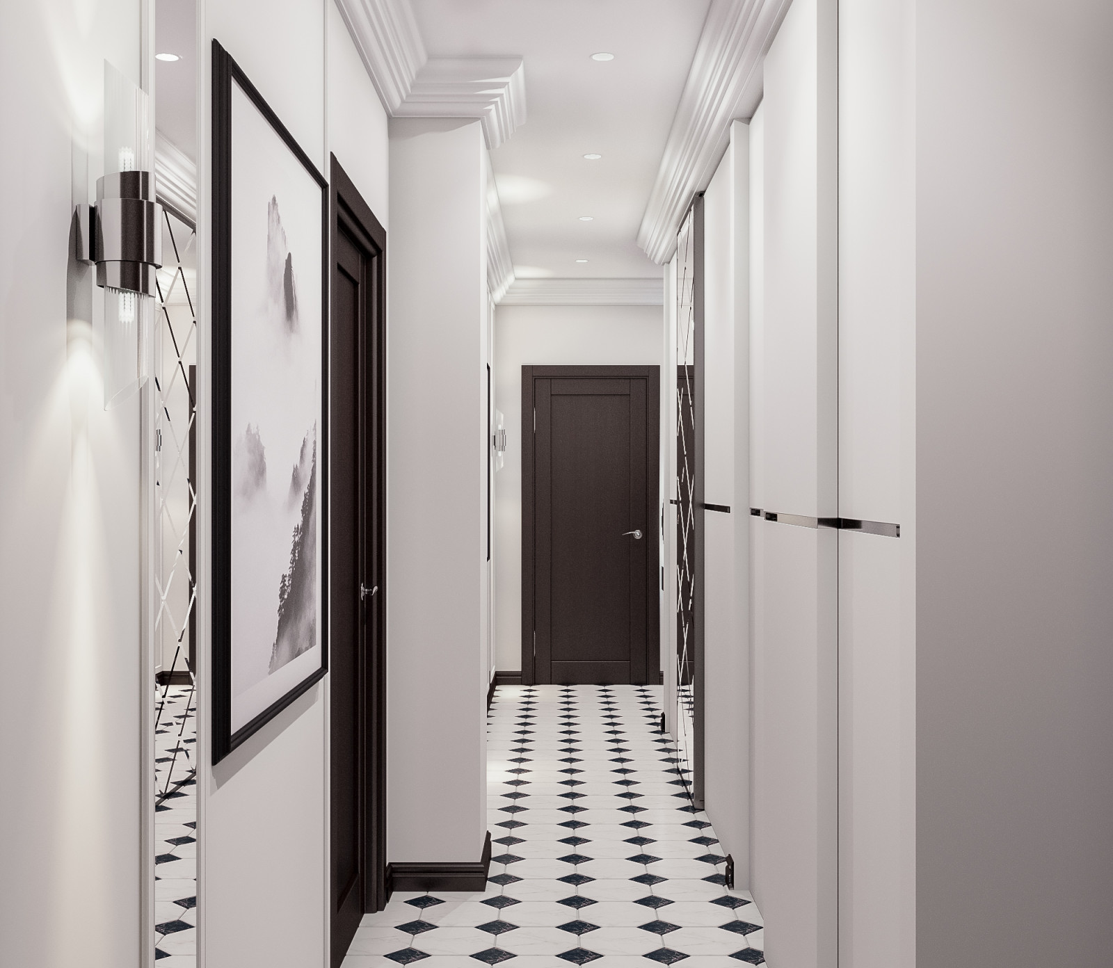 Современная квартира с элементами неоклассики