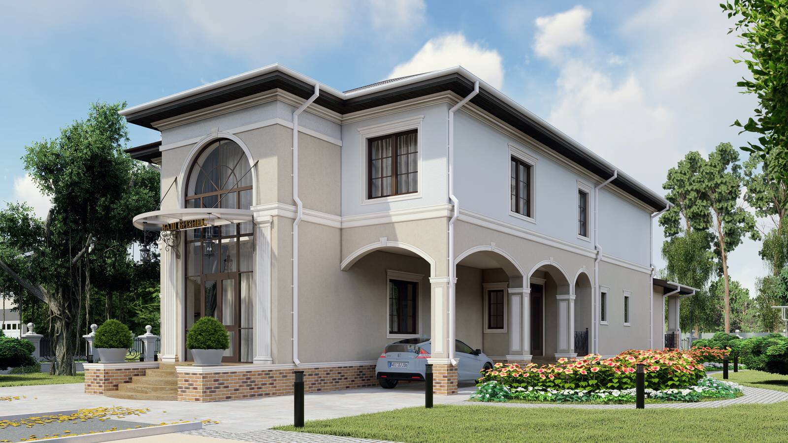 ДОМ-УСАДЬБА НА 2 СЕМЬИ + МАСТЕРСКАЯ (В1)