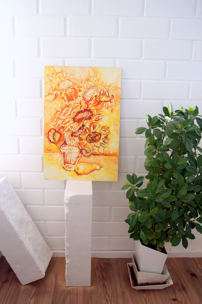 Создание картины для интерьера в стиле белый лофт