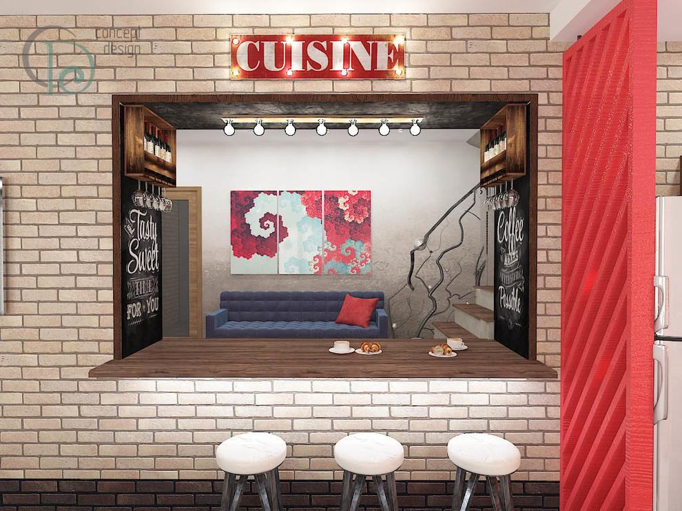 Яркий  смелый лофт