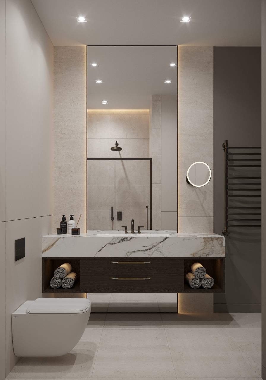 Дизайн-проект пентхауса продолжение 180м2 в г. Владивостоке