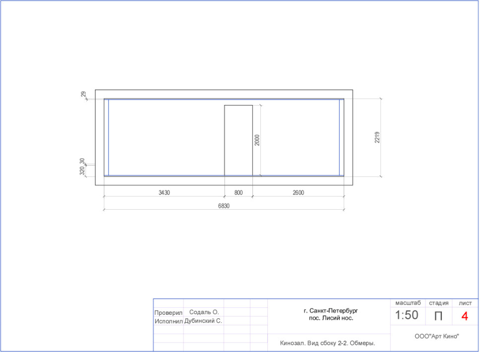 Кинозал в Лисьем Носу