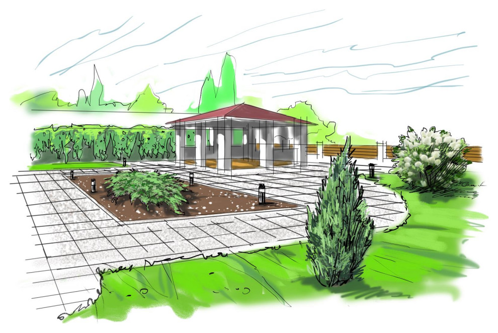 ландшафтный скетчинг