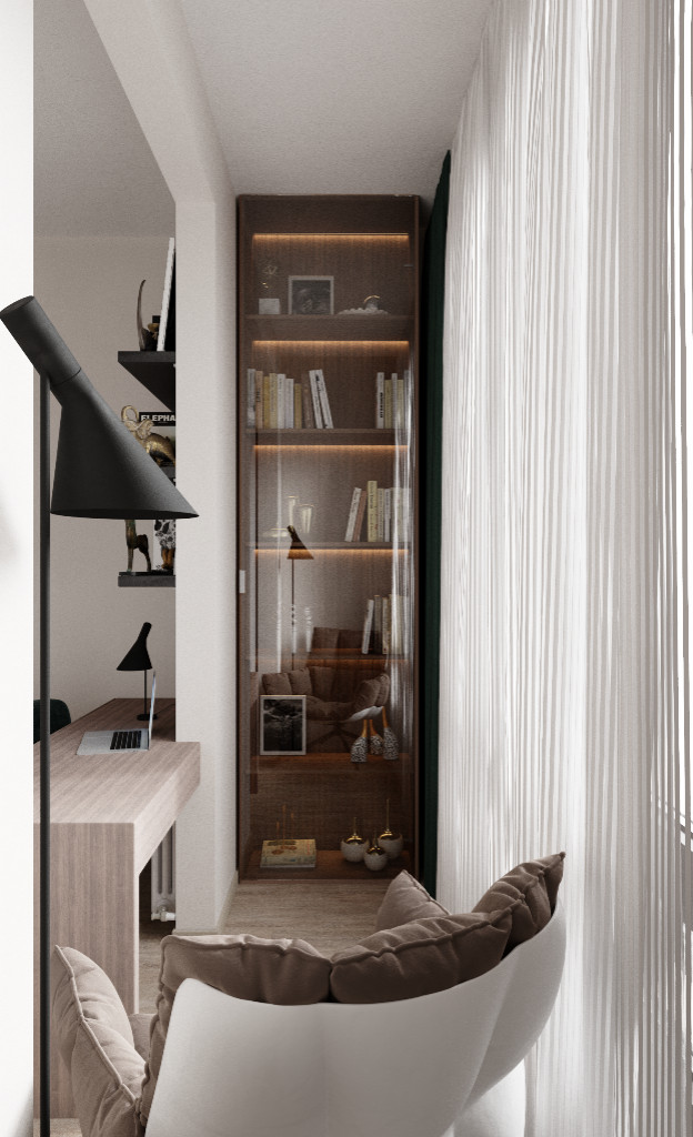 Светлая квартира для молодой девушки