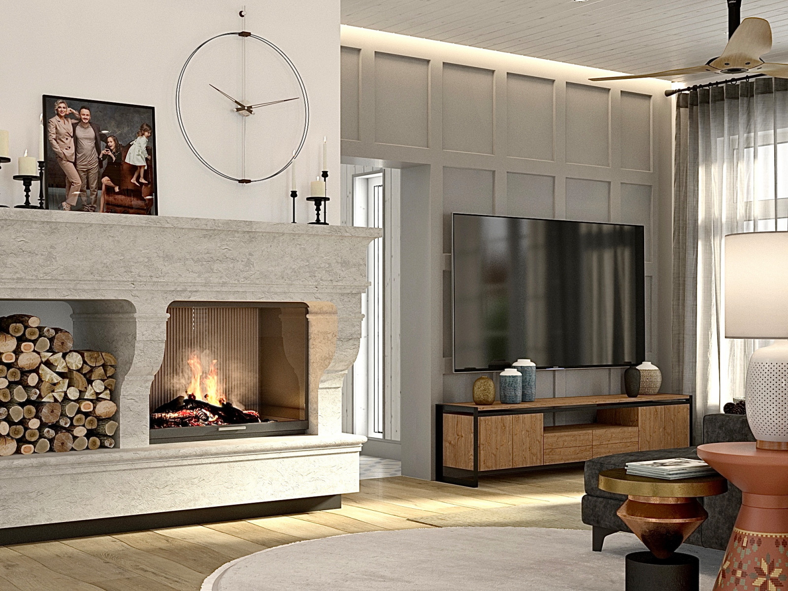 Дизайн загородного дома в Санкт-Петербурге.