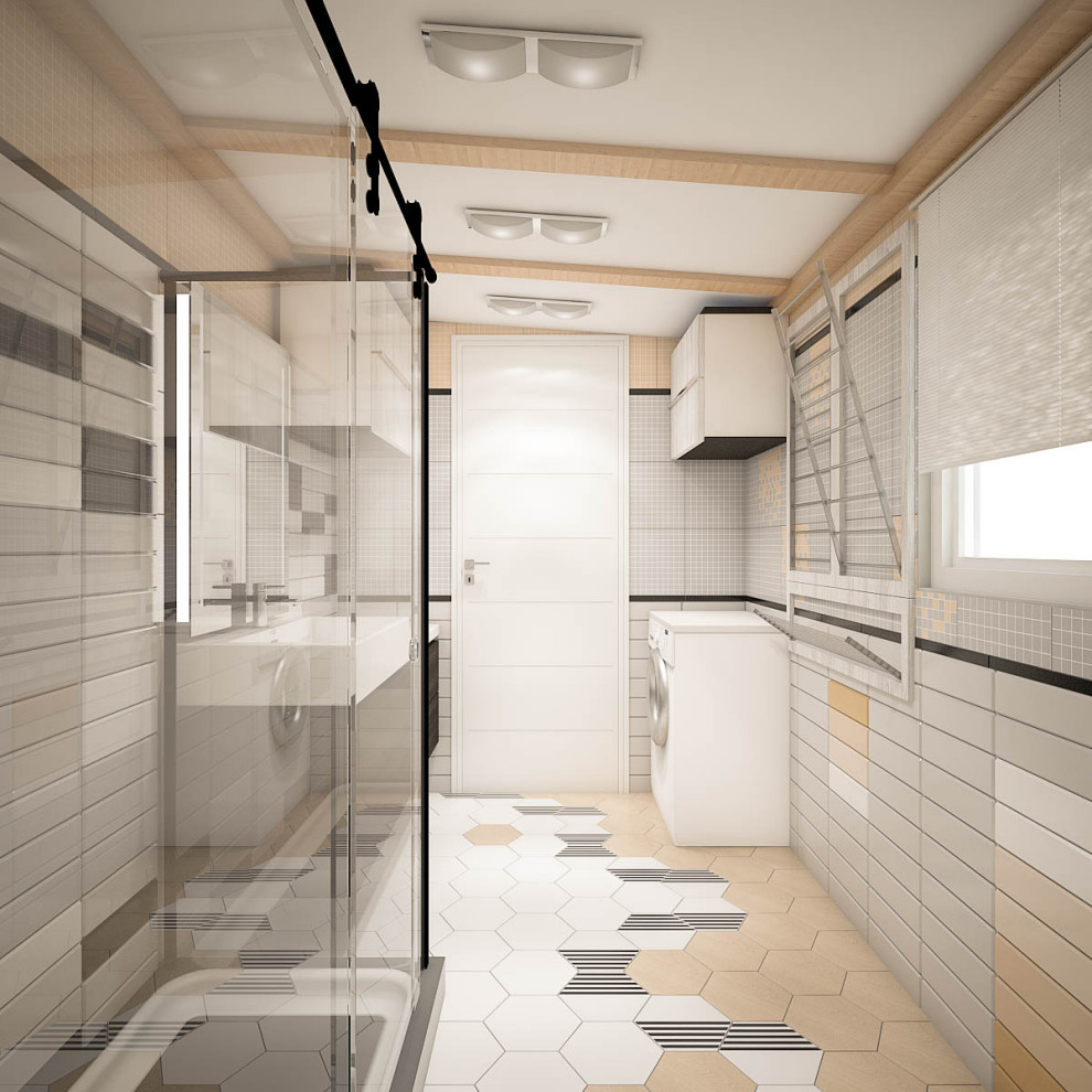 Кухня-столовая для молодой семьис одним ребенком