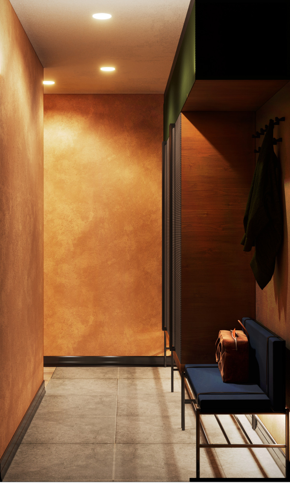 Необычная квартира с цветными радиаторами