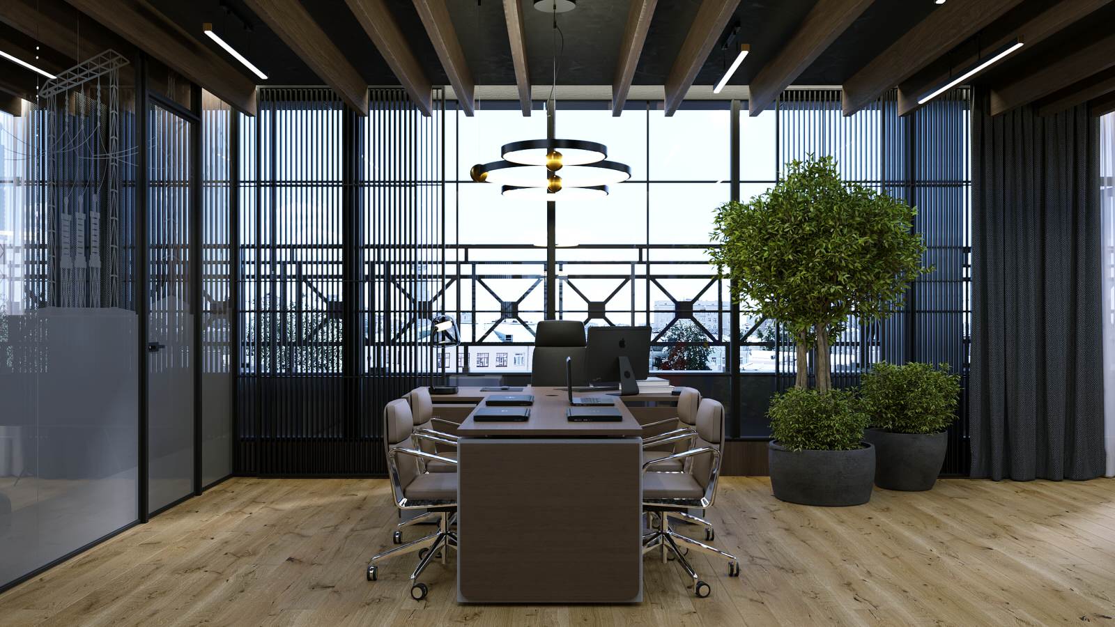 Беседка на крыше здания в Москве